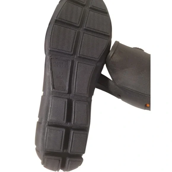 Izod Aqua Boat Shoe Mens Size 8 Black Color EUC Rubber Material - Picture 12 of 13